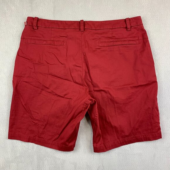 Lululemon Mens Shorts 36 Oxblood Red ABC Commission Slim Chino 9" Stretch M7AAAS - Picture 7 of 9
